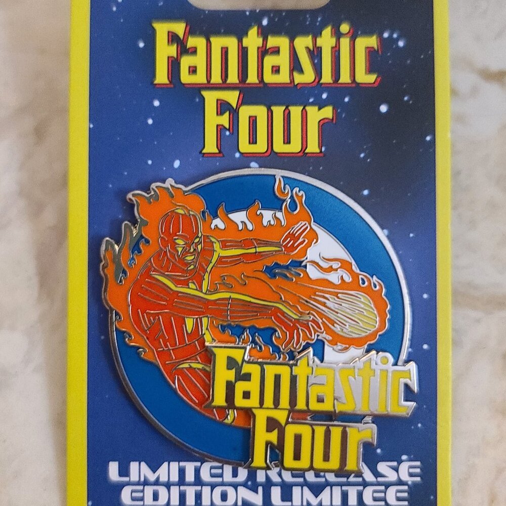Disney Parks Limited Edition Fantastic Four Human Torch Pin - NEW